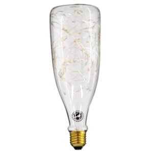 GloboStar® 99221 Λάμπα E27 DBC80 Deco Bottle SMD LED Copper String 3W 240 lm 320° AC 85-265V Edison Retro με Διάφανο Γυαλί Θερμό Λευκό 2700 K