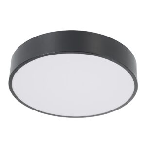 GloboStar® BURTON 61200-S Πλαφονιέρα Οροφής LED CCT 67W 7370lm 120° AC 220-240V – Εναλλαγή Φωτισμού μέσω Τηλεχειριστηρίου All In One Ψυχρό 6000k+Φυσικό 4500k+Θερμό 2700k Dimmable Φ40cm – Μαύρο – 3 Years Warranty