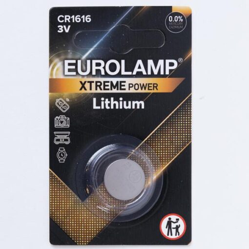 ΜΠΑΤΑΡΙΑ ΛΙΘΙΟΥ EXTREME CR1616 1τμχ EUROLAMP – 147-24133