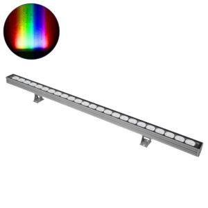 GloboStar® WASHER-JAVIA 90557 Μπάρα Φωτισμού Wall Washer LED 48W 3840lm 5° DC 24V Αδιάβροχο IP67 Μ100 x Π5.2 x Υ3.6cm (Υ8.5 με Βάση) Πολύχρωμο RGBW DMX512 – Γκρι Ανθρακί – 3 Χρόνια Εγγύηση