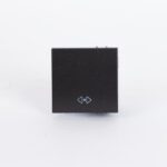 ΔΙΑΚΟΠΤΗΣ 2 MODULES ΜΕΣΑΙΟΣ A/R ΜΑΥΡΟ EUROLAMP – 152-20108