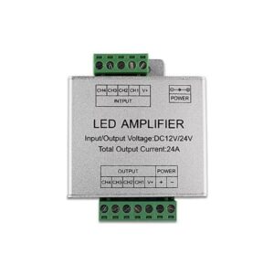 ΕΝΙΣΧΥΤΗΣ ΣΗΜΑΤΟΣ ΓΙΑ RGBW ΤΑΙΝΙΑ DC 6AX4 288W/12V 576W/24V EUROLAMP – 145-71473