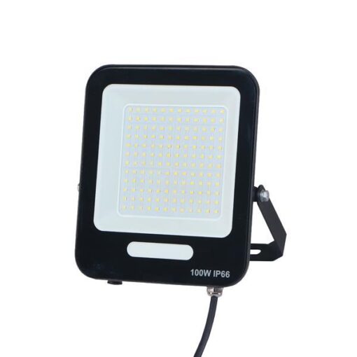 ΠΡΟΒΟΛΕΑΣ LED SMD 100W ΜΑΥΡΟΣ IP66 6500K PLUS EUROLAMP – 147-69015