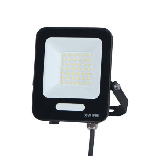 ΠΡΟΒΟΛΕΑΣ LED SMD 30W ΜΑΥΡΟΣ IP66 3000K PLUS EUROLAMP – 147-69008