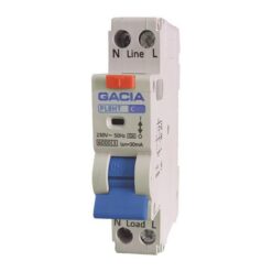 ΡΕΛΕ RCBO ΜΟΝΟΠΟΛΙΚΟ 10A 6KA 30mA 1+N GACIA TYPE B EUROLAMP – 500-43551