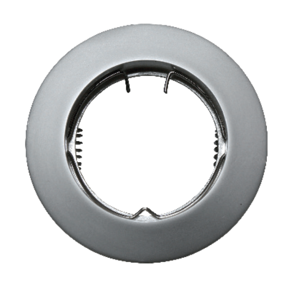 Βάση Σποτ GU10 – MR16 ACA Χωνευτή Στρογγυλή Σταθερή Ασημί Περλέ – AC.0451042PS