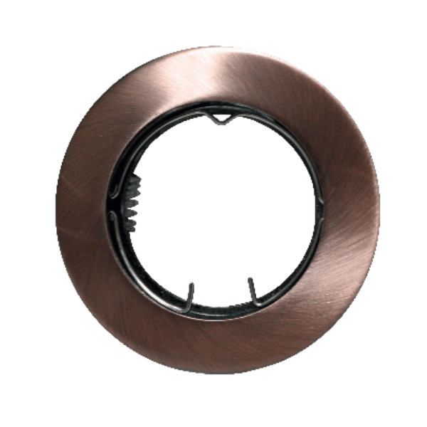 Βάση Σποτ GU10 – MR16 ACA Χωνευτή Στρογγυλή Σταθερή Χάλκινη – AC.0451042RA