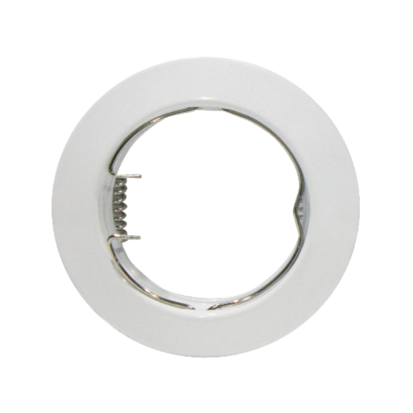 Βάση Σποτ GU10 – MR16 ACA Χωνευτή Στρογγυλή Σταθερή Λευκή – AC.0451042W