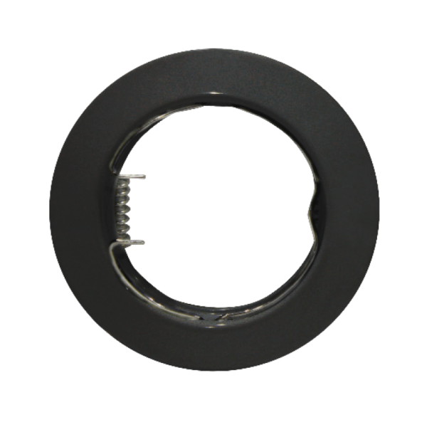 Βάση Σποτ GU10 – MR16 Χωνευτή Στρογγυλή Σταθερή Μαύρη ACA – AC.0451042WB