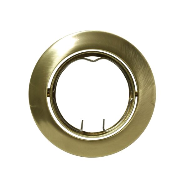 Βάση Σποτ GU10 – MR16 ACA Χωνευτή Στρογγυλή Ρυθμιζόμενη Μπρονζέ – AC.0453254GA