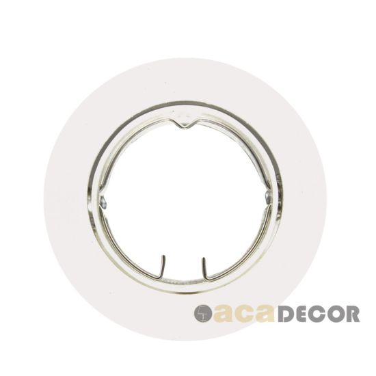 Βάση Σποτ GU10 – MR16 ACA Χωνευτή Στρογγυλή Ρυθμιζόμενη Λευκή – AC.0453254W