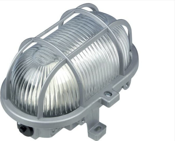 Φωτιστικό Τοίχου 1xE27 Χελώνα Κήπου Πλαστική 18x10x12cm Γκρι με Πρισματικό Γυαλί IP44 ACA – AC.045PBG