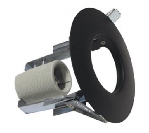 Βάση Σποτ R50 E14 Χωνευτή Στρογγυλή Σταθερή Μαύρη ACA – AC.045R50BMS