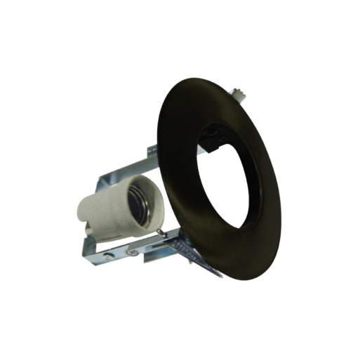 Βάση Σποτ R63 E27 Χωνευτή Στρογγυλή Σταθερή Μαύρη ACA – AC.045R63BMS