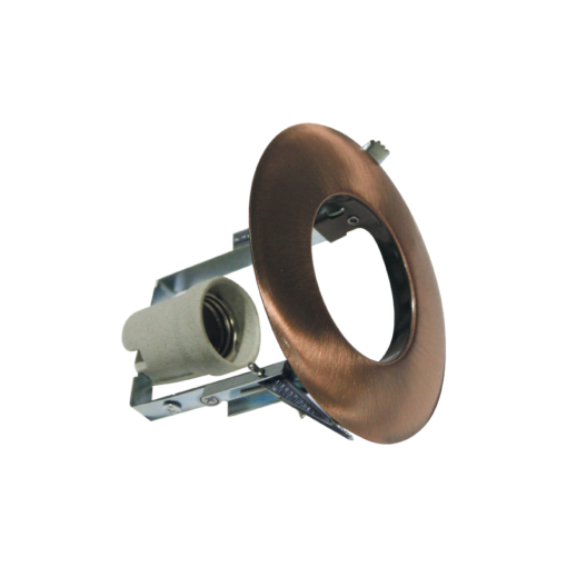 Βάση Σποτ R63 E27 Χωνευτή Στρογγυλή Σταθερή Απόχρωση Χαλκού ACA – AC.045R63RABACA