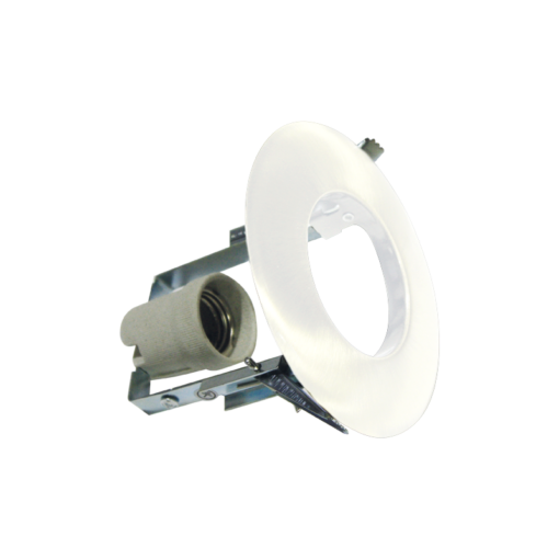 Βάση Σποτ R63 E27 Χωνευτή Στρογγυλή Σταθερή Λευκή ACA – AC.045R63WMS