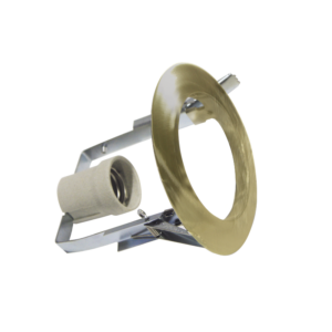 Βάση Σποτ R80 E27 Χωνευτή Στρογγυλή Σταθερή Χρυσή ACA – AC.045R80GO