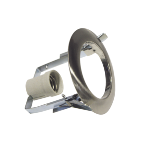 Βάση Σποτ R80 E27 Χωνευτή Στρογγυλή Σταθερή Νίκελ Ματ ACA – AC.045R80NM