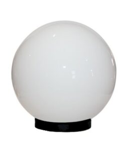 ACA Ακρυλική Μπάλα IP45 Με Γρίφα E27 Γαλακτερή Ø200 – AC.3530