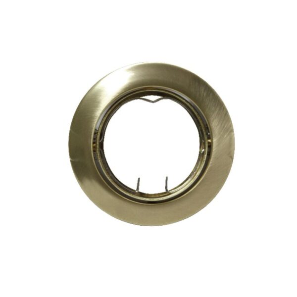 Βάση Σποτ GU10 – MR16 ACA Χωνευτή Στρογγυλή Ρυθμιζόμενη Χρυσή Ματ – AC.0453254GM