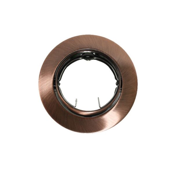 Βάση Σποτ GU10 – MR16 ACA Χωνευτή Στρογγυλή Ρυθμιζόμενη Χάλκινη – AC.0453254RA