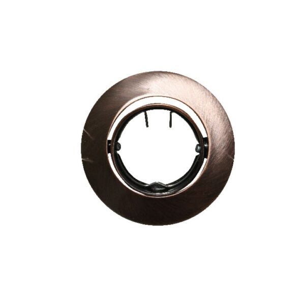 Βάση Σποτ MR11  ACA Χωνευτή Στρογγυλή Ρυθμιζόμενη Χάλκινη – AC.04532RAB