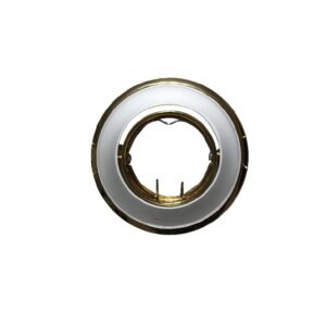 Βάση Σποτ MR11  ACA Χωνευτή Στρογγυλή Ρυθμιζόμενη Ασημί-Χρυσό Περλέ – AC.04532SPS