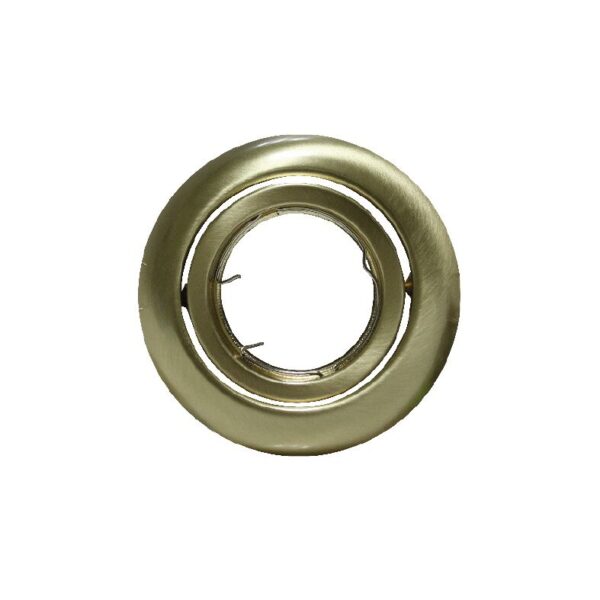 Βάση Σποτ GU10 – MR16 ACA Χωνευτή Στρογγυλή Ρυθμιζόμενη Χρυσό Ματ – AC.04533GM