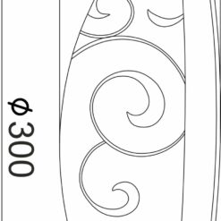 ΠΛΑΦΟΝΙΕΡΑ ΛΕΥΚΗ ΜΕ ΣΧΕΔΙΑ Φ30CM 2ΧE27 CHAPLIN ACA DECOR – AD994706