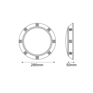 Aca Light Φωτιστικό Πισίνας LED ALBA 90º 25W 2000Lm 12V AC/DC IP68 – 3000K Θερμό Λευκό – ALBA25WW