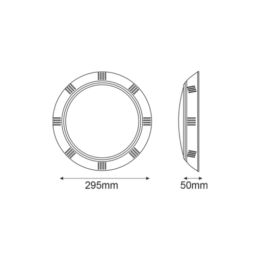 ΦΩΤΙΣΤΙΚΟ LED ΠΙΣΙΝΑΣ ΕΠΙΤΟΙΧΟ 25W 4000K 2030LM 90° IP68 12V AC/DC ACA – ALBA25NW