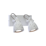 ΕΠΙΤΟΙΧΟ ΦΩΤΙΣΤΙΚΟ 2ΧGU10 ΛΕΥΚΟ TERRAZZO 23X15X18CM DINO ACA DECOR  – AR1822W23WT