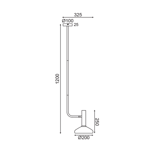 ΚΡΕΜΑΣΤΟ ΦΩΤΙΣΤΙΚΟ 1ΧΕ27 ΟΡΕΙΧΑΛΚΟ+ΜΑΥΡΟ 33Χ20XΗ120CM SHERLOCK ACA DECOR  – AR4181P120BB