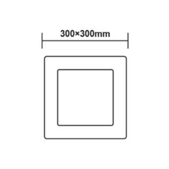 Τετράγωνο Εξωτερικό LED Panel 24W 3000K 2100Lm Φ300 230V AC Ra80 ACA – ARCA2430SW