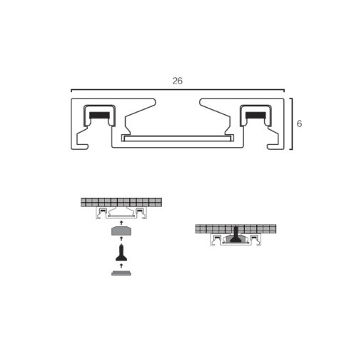 Sun Light ΜΑΓΝΗΤΙΚΗ ΡΑΓΑ-48V-ΜΑΥΡΟ ΧΡΩΜΑ-ARION-200SR