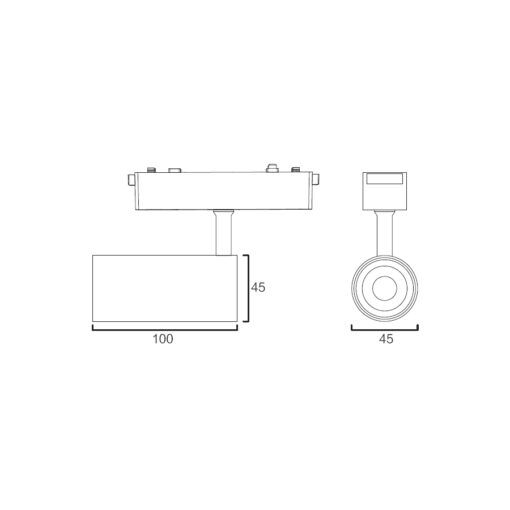 Sun Light ΦΩΤΙΣΤΙΚΑ-ΓΡΑΜΜΙΚΟ ΣΠΟΤ-ΜΑΥΡΟ ΧΡΩΜΑ-ΜΑΓΝΗΤΙΚΗΣ ΡΑΓΑΣ-48V-ARION-10SP-SM