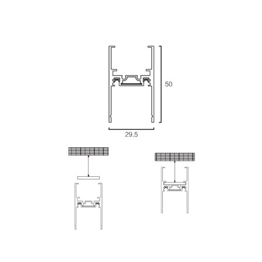 Sun Light ΜΑΓΝΗΤΙΚΗ ΡΑΓΑ-48V-ΜΑΥΡΟ ΧΡΩΜΑ-ARION-200PD