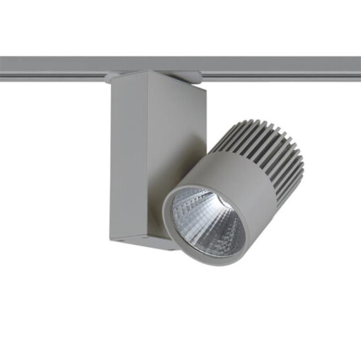ΓΚΡΙ  LED COB ΦΩΤΙΣΤΙΚΟ ΡΑΓΑΣ ΤΡΙΦΑΣΙΚΗ 4 ΚΑΛΩΔΙΩΝ 15W 4000K 36° 1150LM 230V Ra80 ACA – BIENAL1540G2