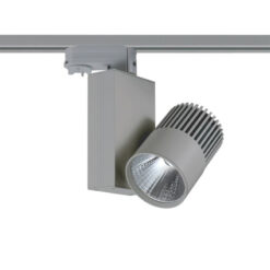 ΓΚΡΙ LED COB ΦΩΤΙΣΤΙΚΟ ΡΑΓΑΣ ΤΡΙΦΑΣΙΚΗ 4 ΚΑΛΩΔΙΩΝ 15W 4000K 36° 1150LM 230V Ra80 ACA – BIENAL1540G4