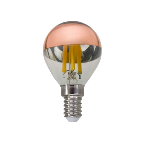 LED Λάμπα Ανεστραμμένου Καθρέπτη E14 Γλομπάκι P45 Filament 5W Dimmable Diolamp 360° 620lm 2700K – BOVA5WWDIMRG