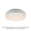 ΟΡΟΦΗΣ Φ/Σ LED 48W DIMMER CCT 5350LM ΛΕΥΚΟ ΜΕΤΑΛΛΙΚΟ D60XH14CM APOLLO ACA – BR81LEDC60WHCCTD