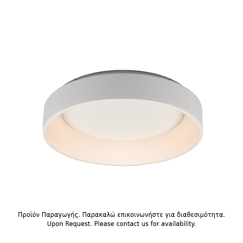 ΟΡΟΦΗΣ Φ/Σ LED 48W DIMMER CCT 5350LM ΛΕΥΚΟ ΜΕΤΑΛΛΙΚΟ D60XH14CM APOLLO ACA – BR81LEDC60WHCCTD