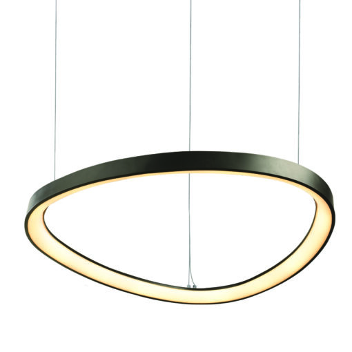 Κρεμαστό Φωτιστικό LED 44W CCT 4670lm Harmony Μαύρο Αλουμίνιο D60cm ACA – BR97LEDP60BKCCT