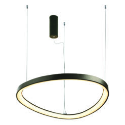 ΚΡΕΜΑΣΤΟ ΦΩΤΙΣΤΙΚΟ LED 74W 3000K 6500LM HARMONY ΜΑΥΡΟ ΑΛΟΥΜΙΝΙΟ IP20 D80XH120CM ACA – BR97LEDP80BK