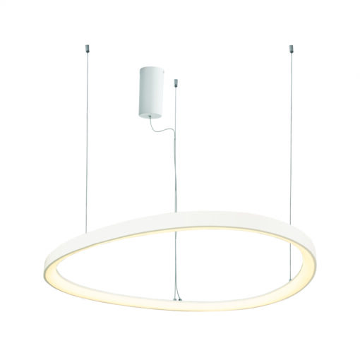 ΚΡΕΜΑΣΤΟ ΦΩΤΙΣΤΙΚΟ  LED 74W 3000K 6500LM HARMONY ΛΕΥΚΟ ΑΛΟΥΜΙΝΙΟ IP20 D80XH120CM ACA – BR97LEDP80WH
