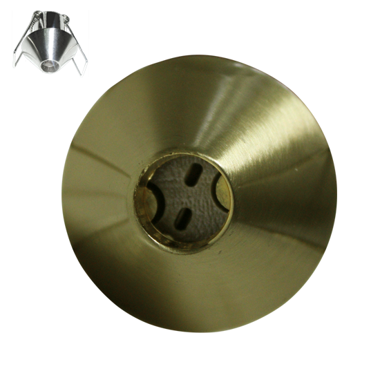 Βάση Σποτ G4 Χωνευτή Στρογγυλή Χρυσό Μάτ Κώνος ACA – BS3153AGM