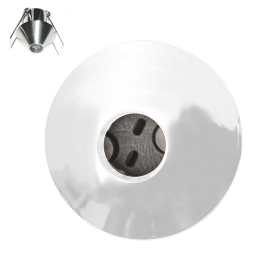 Βάση Σποτ G4 Χωνευτή Στρογγυλή Λευκή Κώνος ACA- BS3153AW