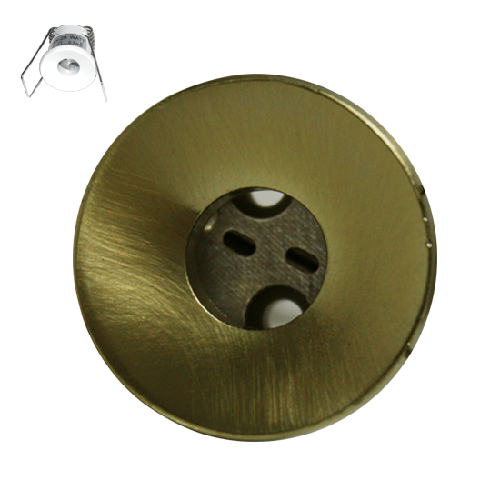 Βάση Σποτ G4 Χωνευτή Στρογγυλή Χρυσό Μάτ ACA – BS3153GM