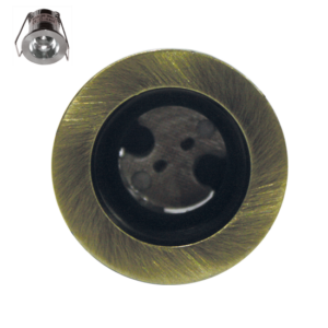 Βάση Σποτ G4 Χωνευτή Στρογγυλή ΜΠΡΟΝΖΕ ACA-BS3153NGAB