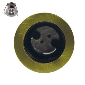 Βάση Σποτ G4 Χωνευτή Στρογγυλή Χρυσό Μάτ ACA – BS3153NGM